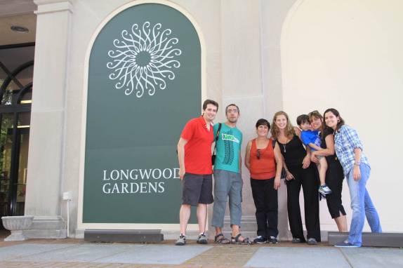 O grupo de blogueiros que visitou o Longwood Gardens, na Pennsylvania - Estados Unidos (foto do Oscar, do mauoscar.com)